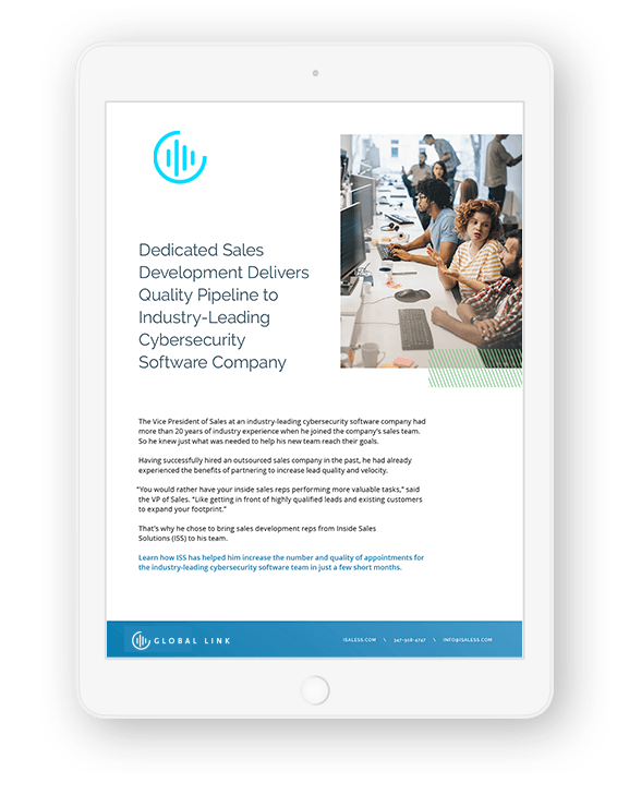 cybersecurity software case study ipad mockup